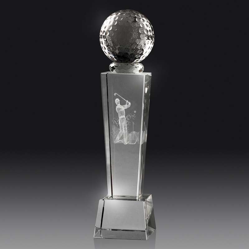 Golf Hologram Tower – With Gold or Silver Colour Plate